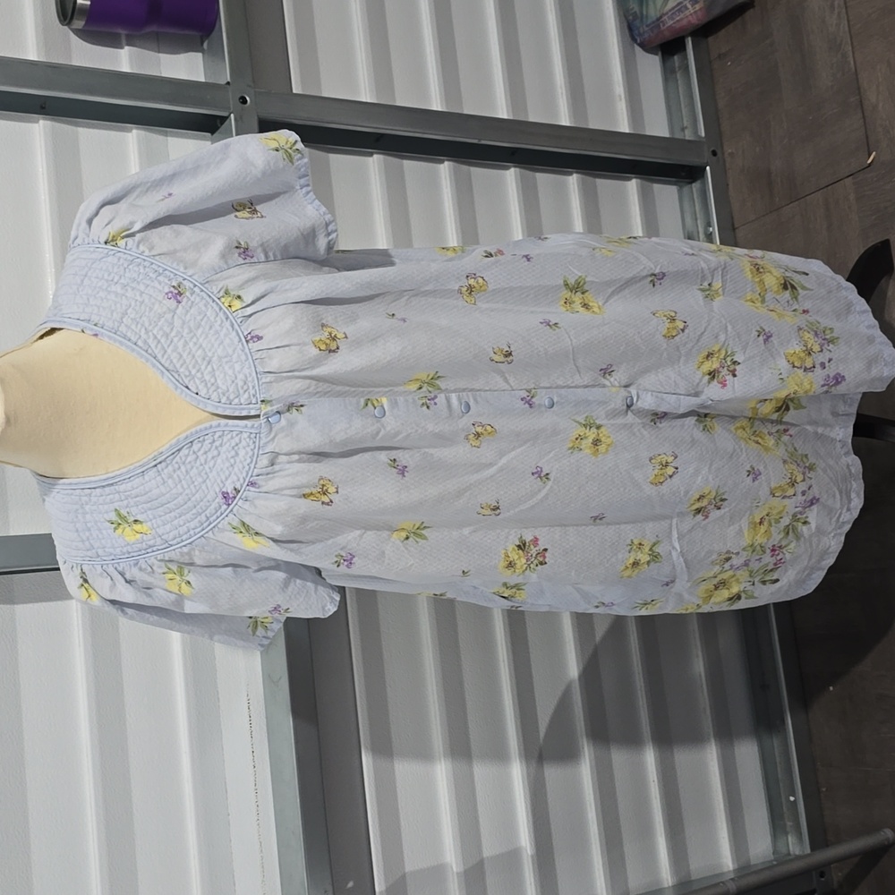 Simply Basic Snap Frontbutterfly Floral Print Lig… - image 2